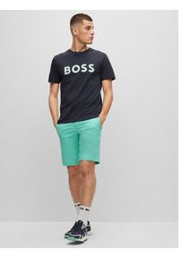 BOSS - Boss T-Shirt 50488793 Granatowy Regular Fit. Kolor: niebieski. Materiał: bawełna #5