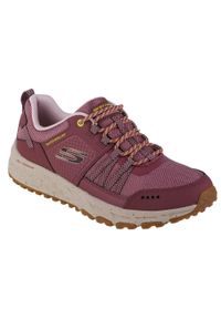 skechers - Buty do chodzenia damskie Skechers Mve Escape Plan. Zapięcie: sznurówki. Kolor: czerwony, wielokolorowy, różowy, brązowy. Materiał: materiał, skóra, tkanina. Szerokość cholewki: normalna. Sport: turystyka piesza
