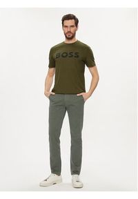 BOSS - Boss Chinosy 50510933 Szary Slim Fit. Kolor: szary. Materiał: bawełna #4