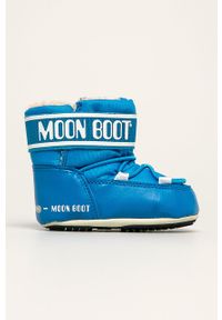 Moon Boot - Śniegowce dziecięce Crib 2. Kolor: niebieski. Materiał: guma