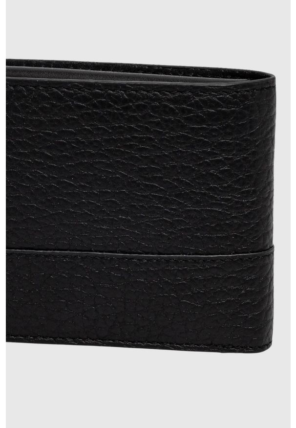 Guess - GUESS Czarny portfel męski Torino Bifold. Kolor: czarny. Materiał: skóra