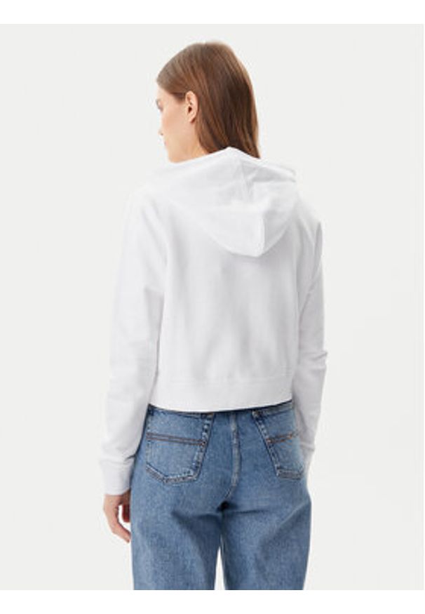Guess Jeans Bluza W5GQ22 K68I4 Biały Regular Fit. Kolor: biały. Materiał: bawełna