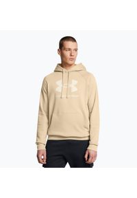 Bluza Under Armour Rival Fleece Logo HD. Kolor: beżowy. Sport: fitness #1