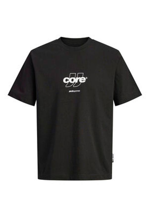 Jack & Jones T-Shirt Club 12289868 Czarny Relaxed Fit. Kolor: czarny. Materiał: bawełna