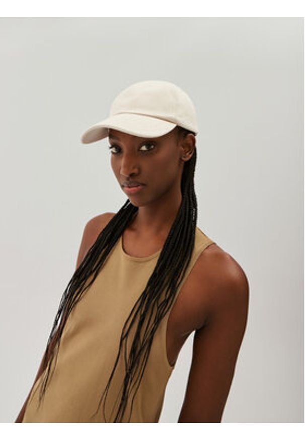 JACQUEMUS Czapka z daszkiem 216AC009U Écru. Materiał: materiał, bawełna