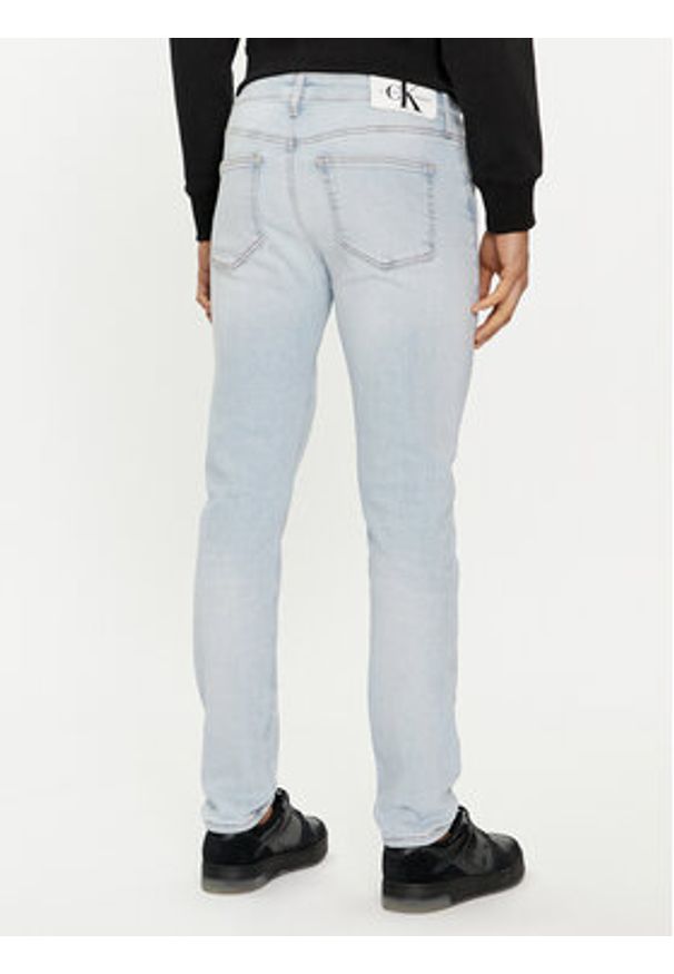 Calvin Klein Jeans Jeansy J30J324850 Błękitny Skinny Fit. Kolor: niebieski