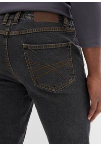 bonprix - Dżinsy z elastycznymi wstawkami w talii, classic fit, prosta nogawka. Stan: podwyższony. Kolor: czarny #2