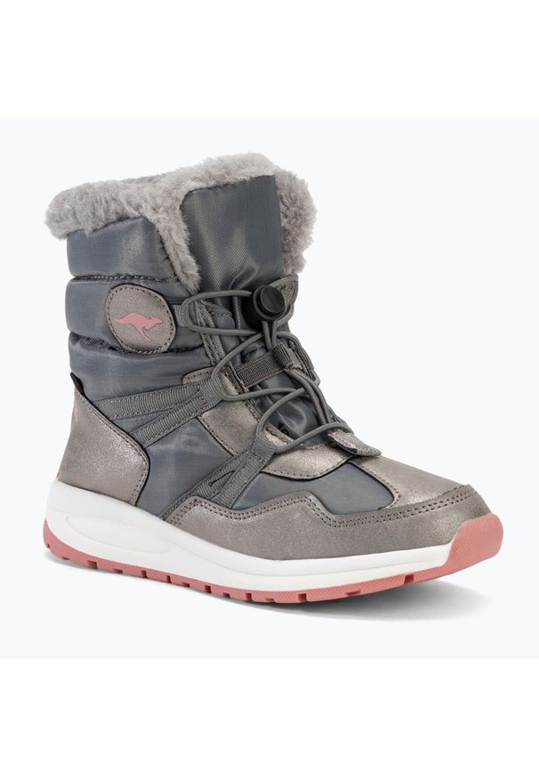 KangaRoos - Śniegowce juniorskie KangaROOS K-PE Ski RTX dusty. Kolor: szary