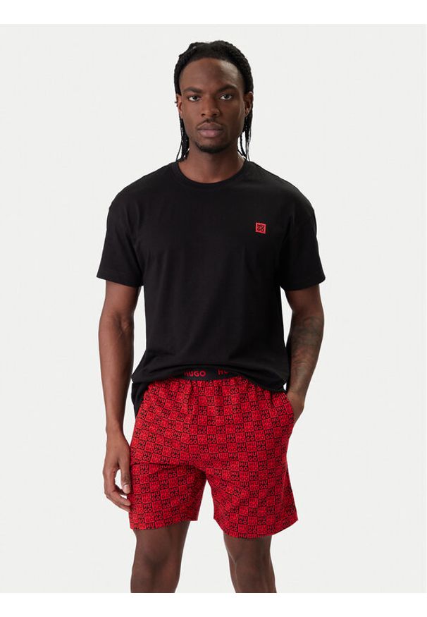 Hugo - HUGO Piżama Aaron 50556777 Czerwony Regular Fit. Kolor: czerwony. Materiał: bawełna
