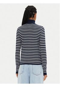 Tommy Jeans Golf Essential DW0DW19686 Granatowy Regular Fit. Typ kołnierza: golf. Kolor: niebieski. Materiał: bawełna, wiskoza #4