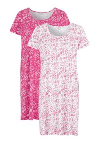 Cellbes Koszula nocna 2 Pack różowy biały female różowy/biały 50/52. Kolor: różowy, biały, wielokolorowy. Długość: krótkie #1