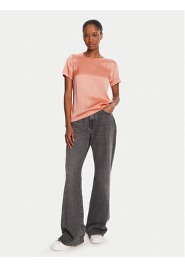 ViCOLO T-Shirt TB0040 Pomarańczowy Regular Fit. Kolor: pomarańczowy. Materiał: syntetyk