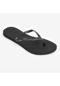Japonki damskie Havaianas Fantasia. Okazja: na plażę. Kolor: czarny. Materiał: kauczuk, syntetyk