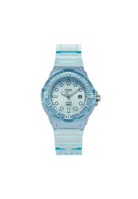 Casio Zegarek Lady Translucent LRW-200HS-2EVEF Błękitny. Kolor: niebieski. Materiał: syntetyk #1