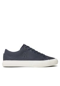 TOMMY HILFIGER - Tommy Hilfiger Tenisówki Th Vi Vulc Street Low Veg Dyes FM0FM04688 Granatowy. Kolor: niebieski. Materiał: materiał. Styl: street