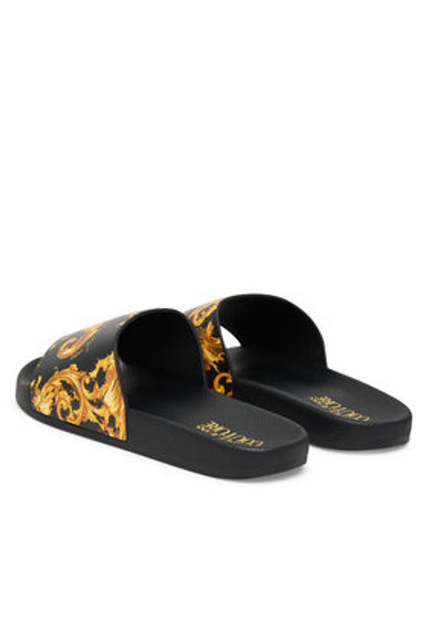 Versace Jeans Couture Klapki 80YA3SQ4 ZS365 G89 Czarny. Kolor: czarny. Materiał: syntetyk