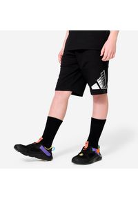 Adidas - Spodenki sportowe dla dzieci ADIDAS. Kolor: czarny. Materiał: bawełna, włókno, materiał. Styl: sportowy