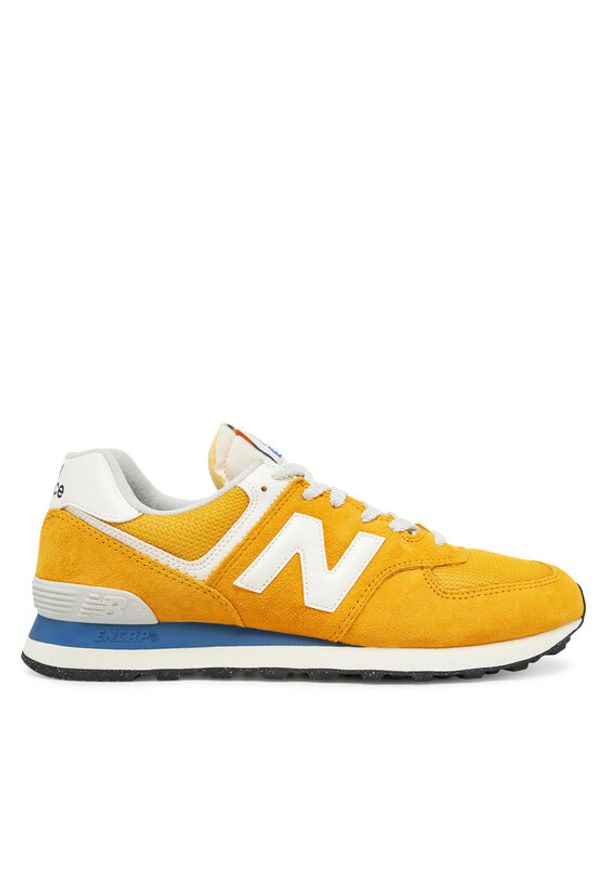 New Balance Sneakersy U574VPY Żółty. Kolor: żółty. Materiał: zamsz, skóra. Model: New Balance 574