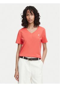 Beverly Hills Polo Club T-Shirt P-SS26W-TS516518 Koralowy Regular Fit. Typ kołnierza: polo. Kolor: pomarańczowy. Materiał: bawełna #1