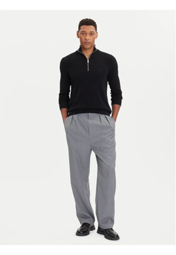 Marc O'Polo Sweter 529 5144 60314 Czarny Regular Fit. Typ kołnierza: polo. Kolor: czarny. Materiał: bawełna