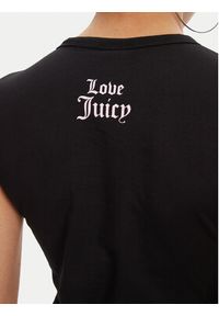 Juicy Couture T-Shirt Hibiscus JCGCT125041 Czarny Slim Fit. Kolor: czarny. Materiał: bawełna #3