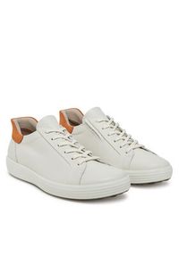 ecco - ECCO Sneakersy Soft 7 47082450104 Biały. Kolor: biały. Materiał: skóra #4