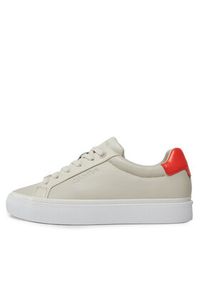 Calvin Klein Sneakersy Vulc Lace Up - Diamond Foxing HW0HW01865 Écru #4