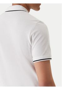 Emporio Armani Polo EM001380 AF20424 U0002 Biały Regular Fit. Typ kołnierza: polo. Kolor: biały. Materiał: bawełna #5