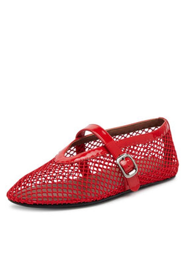 Badura Baleriny MIMOSA-SLT-24067P-52 Czerwony. Kolor: czerwony. Materiał: materiał
