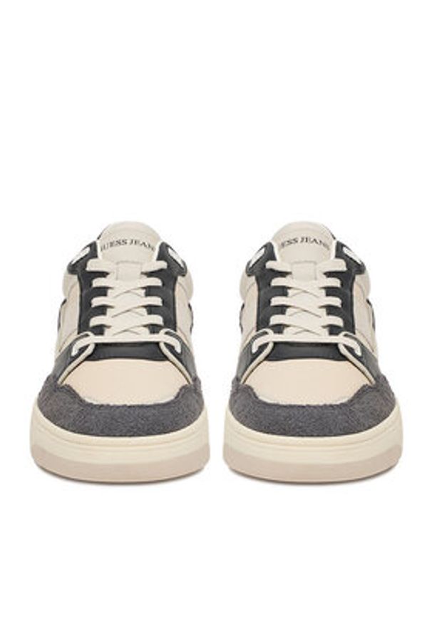 Guess Jeans Sneakersy EO-TEKSAS-01 126AM Granatowy. Kolor: niebieski. Materiał: skóra