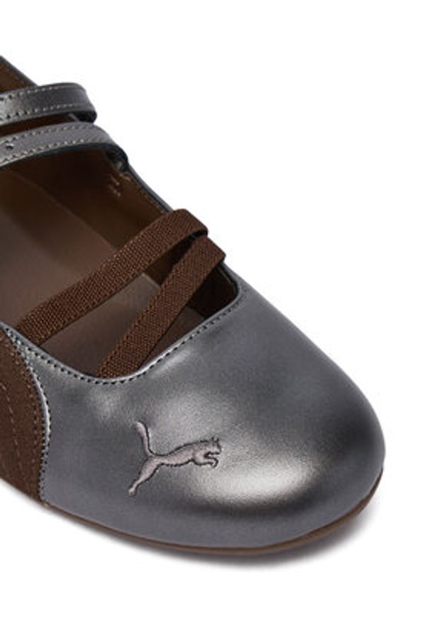 Puma Baleriny Speedcat Ballet Lux Wns 408197 01 Srebrny. Kolor: srebrny. Materiał: skóra