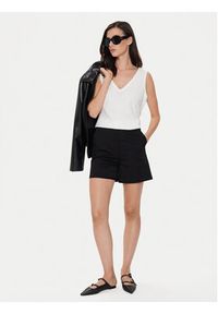 Sisley Szorty materiałowe 4ED4L901A Czarny Regular Fit. Kolor: czarny. Materiał: bawełna