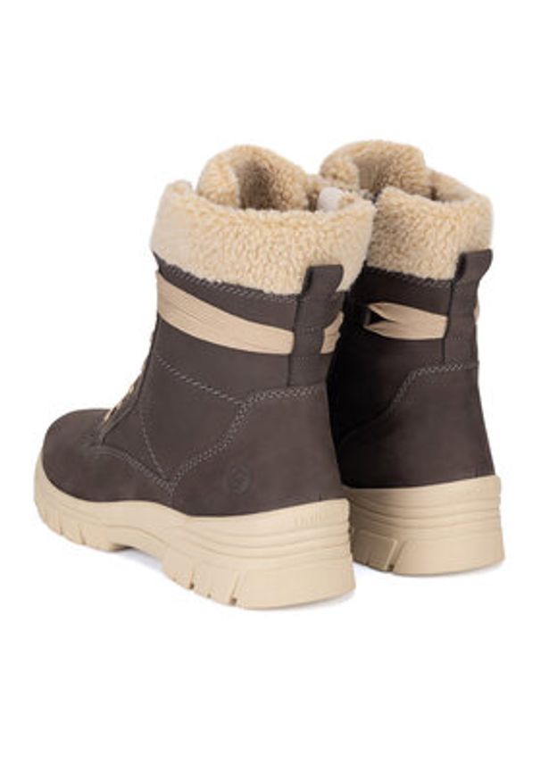 Remonte Trzewiki D0E76-45 Brązowy. Kolor: brązowy. Materiał: materiał