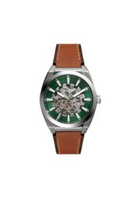 Fossil Zegarek Everett Skeleton Automatic ME3261 Zielony. Kolor: zielony #1