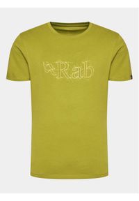 Rab T-Shirt Stance QCB-33 Zielony Regular Fit. Kolor: zielony. Materiał: bawełna