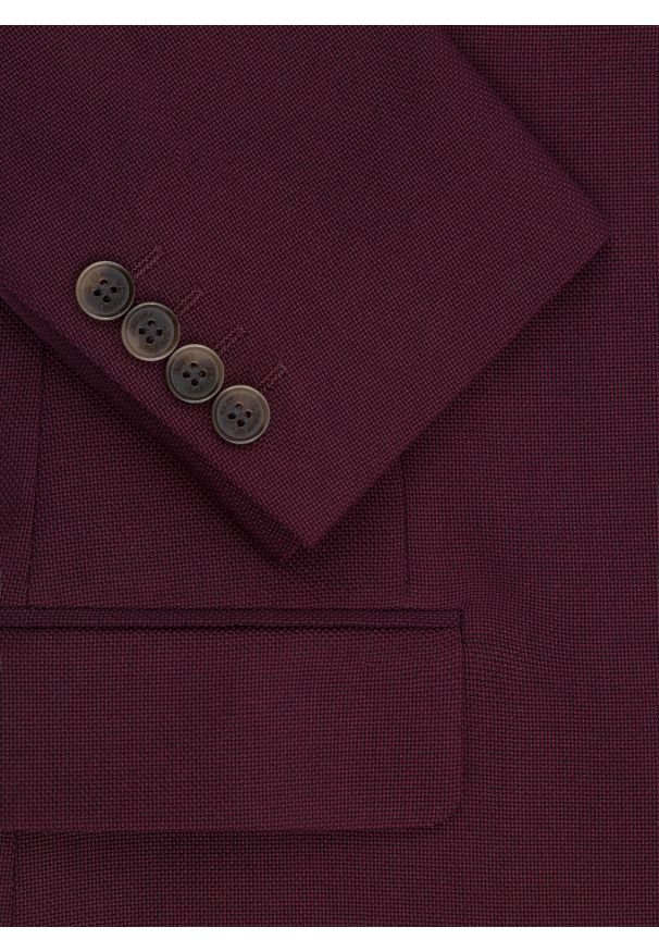 Pako Lorente - PAKO LORENTE – Bordowy garnitur męski. Kolor: czerwony. Materiał: wiskoza, elastan, poliester
