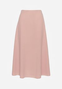 Renee - Jasnoróżowa Midi Spódnica Rozkloszowana o Klasycznym Fasonie Namettia. Okazja: na co dzień. Kolor: różowy. Styl: klasyczny #6