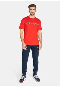 Koszulka męska Champion Organic Cotton Script Logo (216473-RS011). Kolor: czerwony. Materiał: materiał #3