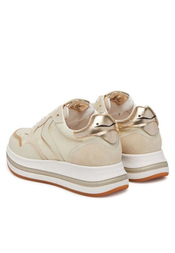 Voile Blanche Sneakersy Melany Sf 0012019273.01.1N03 Beżowy. Kolor: beżowy. Materiał: skóra, zamsz