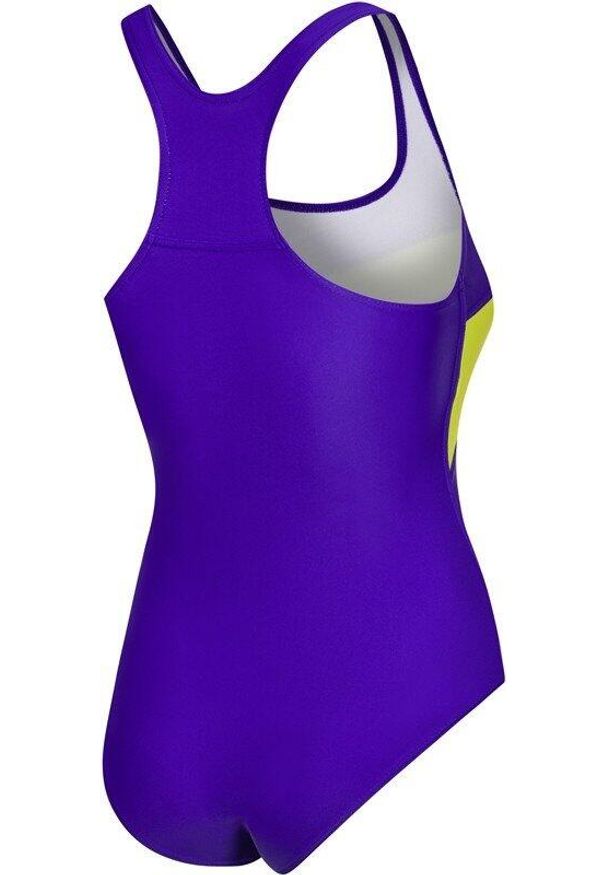 Jednoczęściowy strój pływacki damski Aqua Speed Molly. Kolor: wielokolorowy, fioletowy, zielony