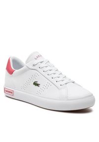 Lacoste Sneakersy 747SFA0073 Biały. Kolor: biały. Materiał: skóra #4