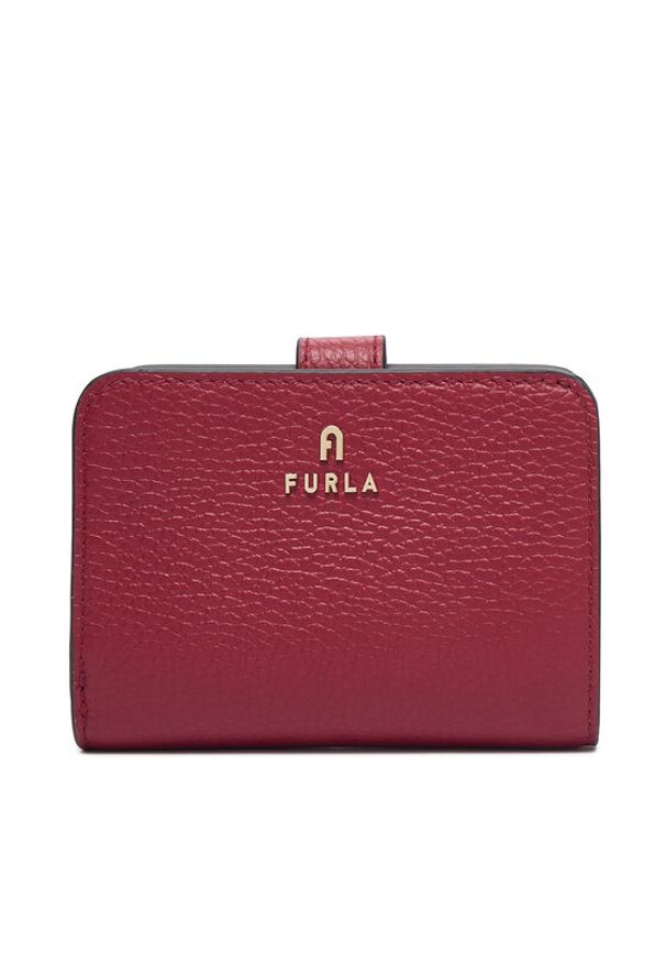 Furla Portfel Camelia S WP00315 HSF000 CN CGQ00 Bordowy. Kolor: czerwony. Materiał: skóra