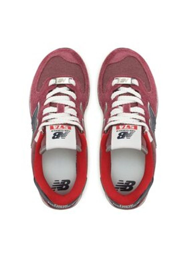 New Balance Sneakersy U574RX2 Bordowy. Kolor: czerwony. Materiał: zamsz, skóra. Model: New Balance 574