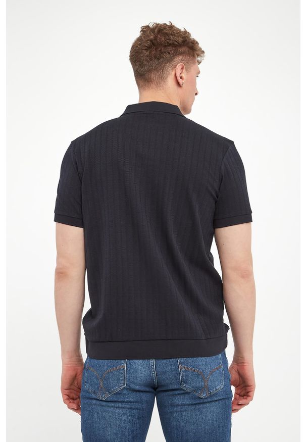 Polo męskie dzianinowe Baronito JOOP!. Typ kołnierza: polo. Materiał: dzianina