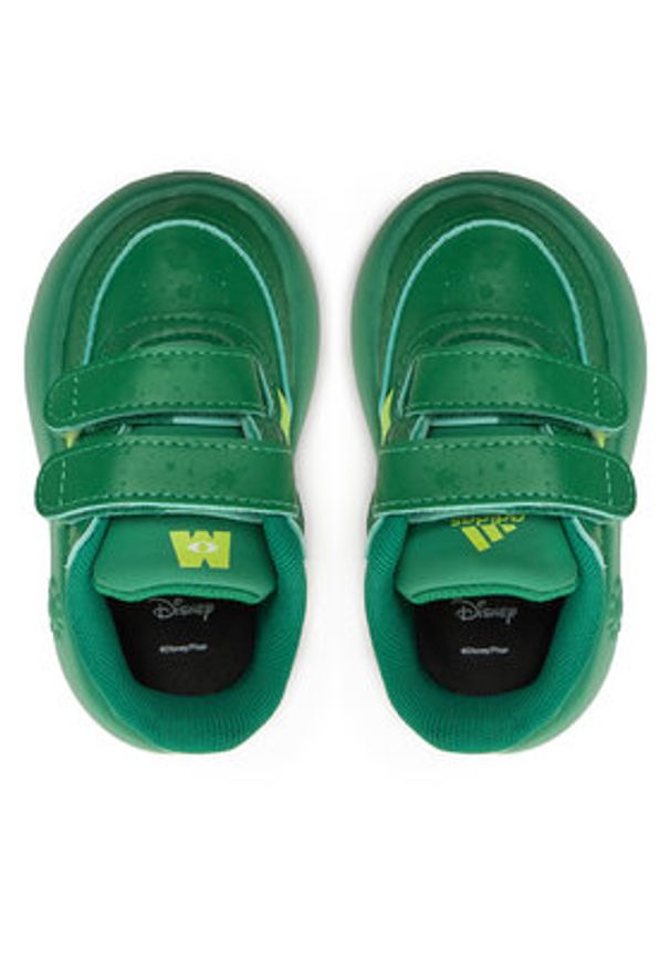 Adidas - adidas Sneakersy Disney Breaknet Monsters Inc. JH9234 Zielony. Kolor: zielony. Materiał: skóra. Wzór: motyw z bajki