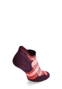 Skarpety do biegania damskie Smartwool Run Targeted Cushion Stripe Low Socks. Kolor: brązowy. Sport: bieganie