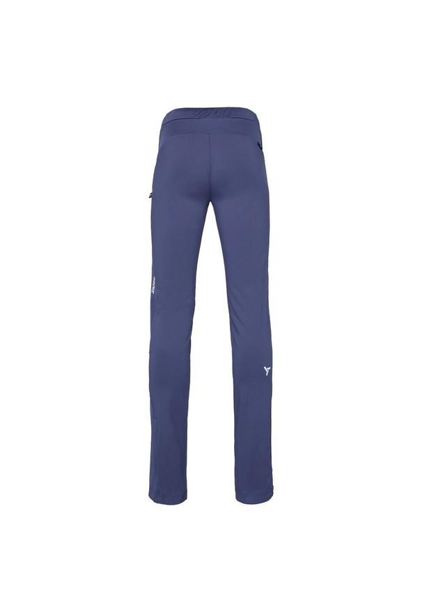 Spodnie damskie Silvini Soraga. Kolor: niebieski. Materiał: softshell, materiał. Sport: narciarstwo, kolarstwo