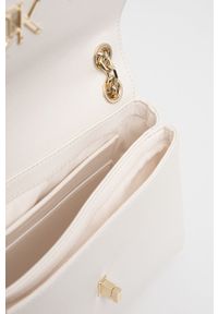Calvin Klein torebka kolor beżowy. Kolor: beżowy. Rodzaj torebki: na ramię #4