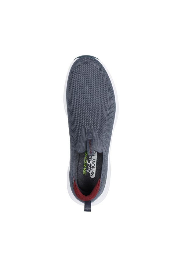 skechers - Buty do chodzenia męskie Skechers Vapor Foam covert. Kolor: czerwony, wielokolorowy, szary. Materiał: tkanina. Szerokość cholewki: normalna. Sport: turystyka piesza