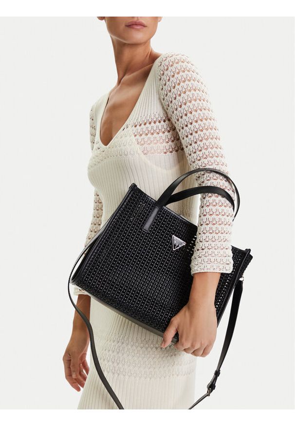 Guess Torebka Brigitta HWWZ72 06230 Czarny. Kolor: czarny. Materiał: skórzane